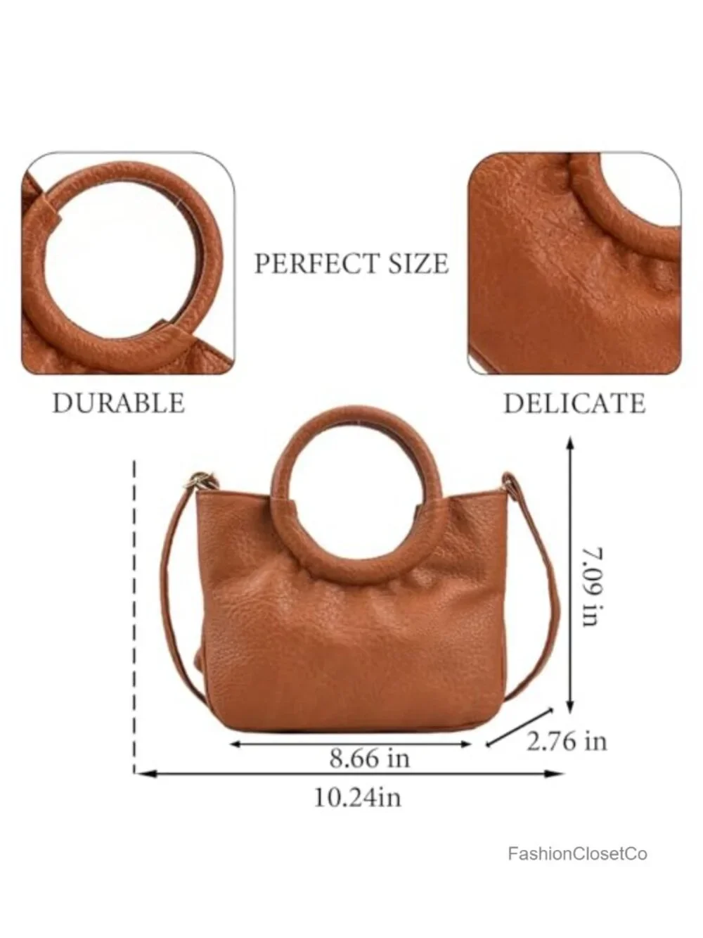 PU Leather Crossbody Hobo Bag Woven Handle Clutch Purse